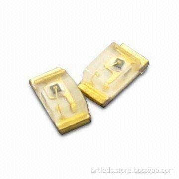SMD LEDs with Super White LED Color, Sized 1.0 x 0.5 x 0.4mm (0402), Mono-color Type